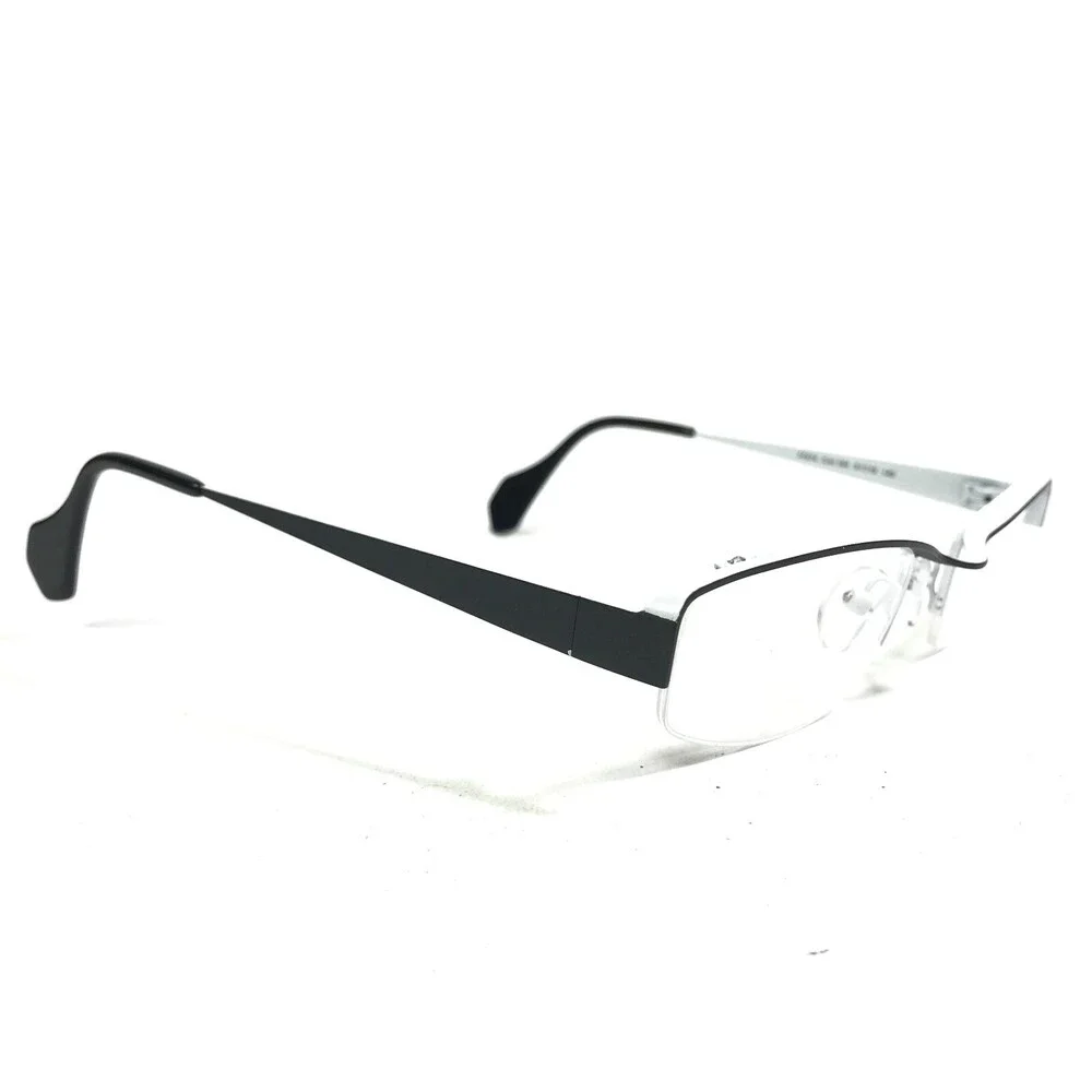 Iyoko-Inyake Eyeglasses Frames IY574 Col.164 Black White Rectangular 51-19-140